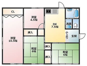 売中古戸建　葵区東一丁目 4DKの人気の平屋です。