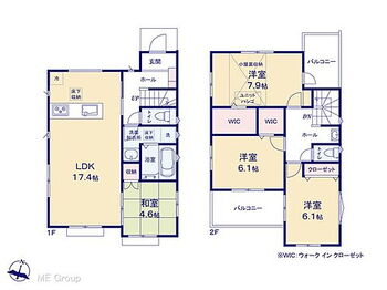 船橋市夏見２丁目　新築一戸建て　全４棟 間取り