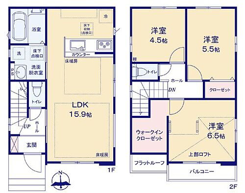 東京都小金井市梶野町２丁目 6499万円 3LDK