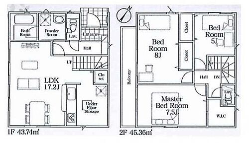 静岡市清水区西久保　新築戸建　１号棟 間取図です。図面と異なる場合は現況を優先させていただきます。