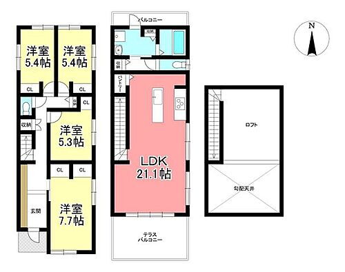 愛知県長久手市塚田 6880万円 4LDK