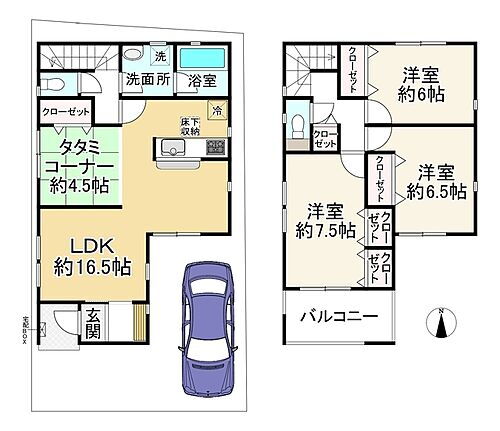 大阪府四條畷市塚脇町 四条畷駅 新築一戸建て 物件詳細