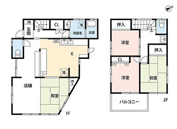 入間市大字新久　中古戸建 土地面積112.10平米、建物面積96.87平米〜1階店舗付きの3K