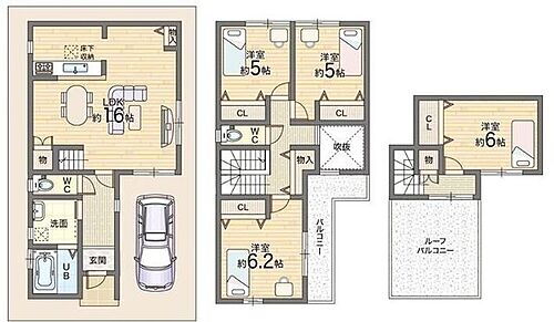 大阪府東大阪市岩田町４丁目 中古住宅