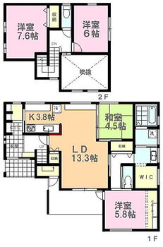 宇都宮市鶴田町　区画整理地内　中古戸建 2階洋室7.6帖がこだわりのシアタールームです。