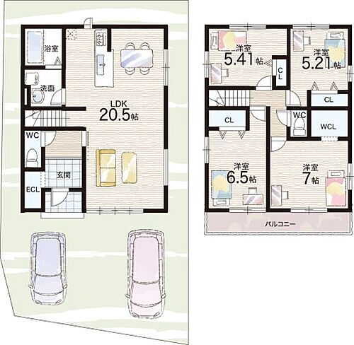 京都府向日市寺戸町笹屋 5380万円 4LDK