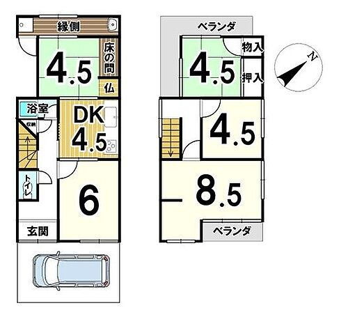 京都府京都市山科区音羽中芝町 中古住宅