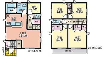 クレイドルガーデン那覇市首里石嶺町第５　全３棟　３号棟 間取り図