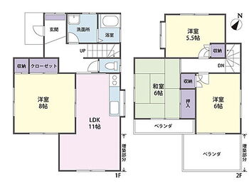 狭山市笹井２丁目　中古戸建 全室5帖以上の広さの4LDK。ファミリーにおすすめです。