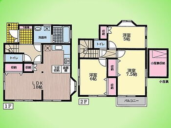 綾瀬市寺尾　西２丁目　戸建て ○間取り図○