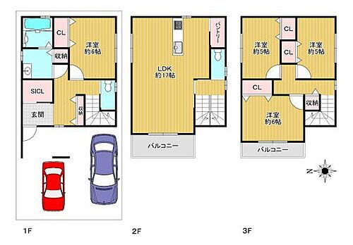 大阪府大阪市平野区瓜破東２丁目 4180万円 4LDK