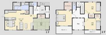 坂戸市にっさい花みず木２丁目 図面と現況が異なる場合は現況を優先させていただきます。 