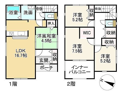 滋賀県長浜市三ツ矢町 2590万円 4LDK