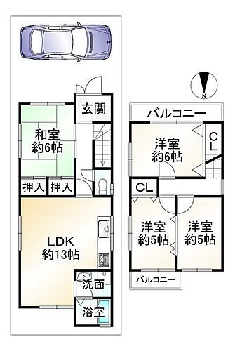 京都府長岡京市友岡４丁目 中古住宅