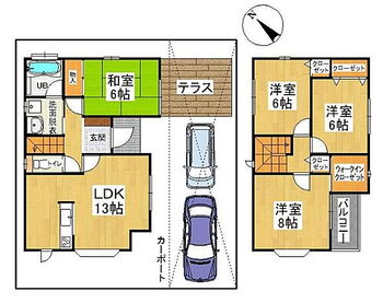 泉南市岡田７丁目 間取り図