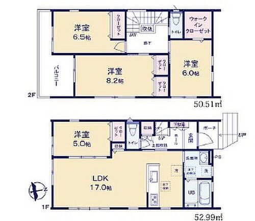 埼玉県越谷市千間台東１丁目 5180万円 4LDK