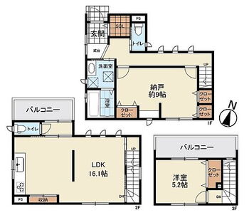 ライフフィールド茱萸木３丁目ＩＩ 2階LDKや豊富な収納スペースを設けた1SLDK。プライバシーと使い勝手を考えたオール電化住宅です！