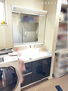 稲枝町　中古戸建 シンプルで使い易い洗面台！   洗面室は、窓もあり明るいです。