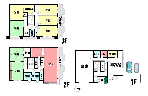 １階が事務所スペース　中古戸建　　岩倉市本町