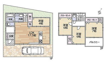 荻野８丁目　中古戸建 平成30年建築　土地面積100.00平米　建物面積99.36平米　空家につき即日のご入居が可能です