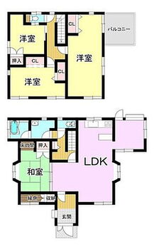 魚見町　中古戸建 【間取り】5LDK