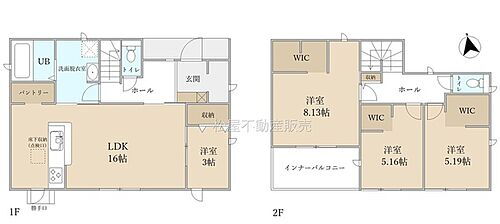 リーブルガーデン中央区遠州浜１丁目　１号棟 4LDK