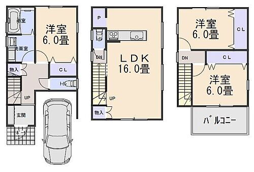 堺市西区草部　新築戸建 間取りプランになります。変更可能