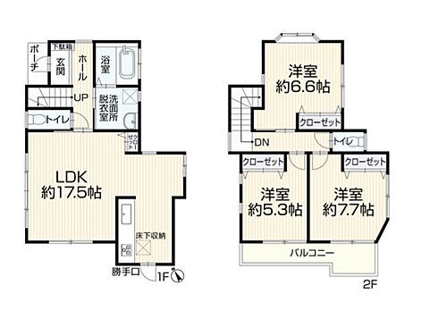 鶴ヶ峰（横浜市旭区鶴ヶ峰本町２丁目） 間取り