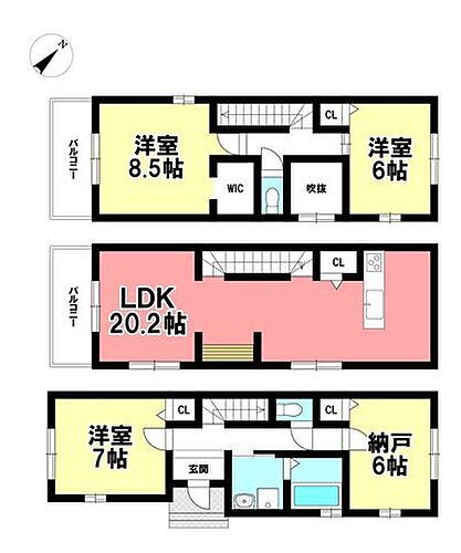 愛知県名古屋市中川区九重町 黄金駅 新築一戸建て 物件詳細