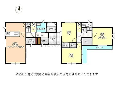 宇都宮市平出町　新築住宅 洋室3部屋、フリースペース付きの3LDK♪