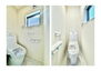 江東区北砂６丁目新築分譲住宅 【トイレ】　温水洗浄便座機能付きトイレ。温水洗浄便座は清潔にお使いいただくための大切なアイテムです。