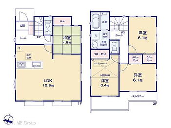 船橋市夏見２丁目　新築一戸建て　全４棟 間取り