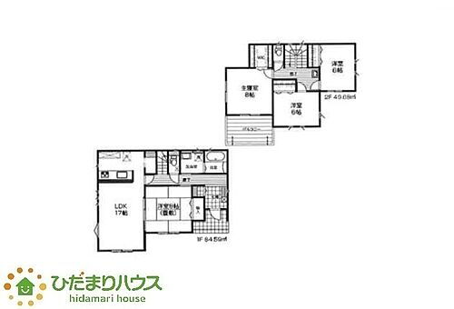 笠間市平町　新築戸建　３４号棟 1階の畳敷の部屋は8帖と広々しています！