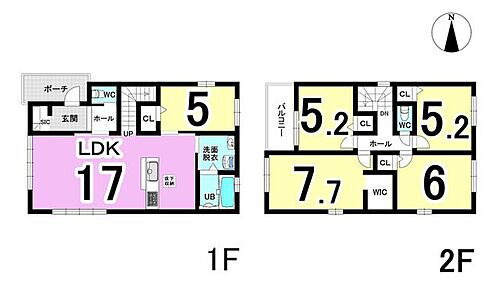 大垣市荒尾町　１号棟　全２棟　新築戸建