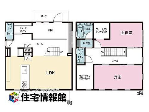 浜松市中央区西伊場町　中古戸建 間取図。図面と異なる場合は現況を優先。