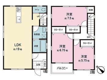 大阪狭山市茱萸木３丁目　中古 間取図