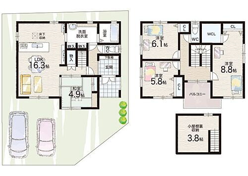 滋賀県甲賀市水口町西林口 3985万円 4LDK