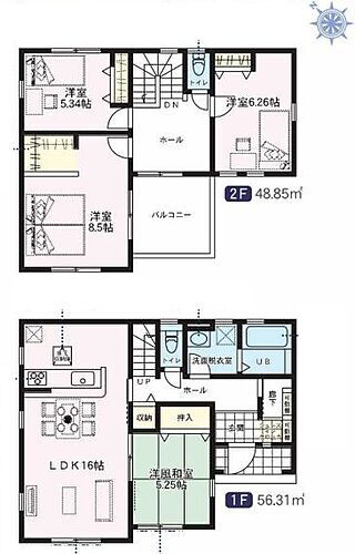 久喜市外野　新築一戸建て　０１　リーブルガーデン 8.5帖主寝室はキングベッドも置けて家族でお休みになれます♪