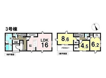 名古屋市中川区上高畑２２－１期　全３棟　３号棟　新築一戸建て