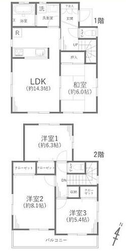 埼玉県上尾市大字中新井 上尾駅 中古住宅 物件詳細