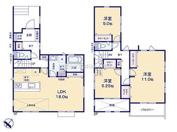 入間市東町３丁目　　新築住宅全１４棟　９号棟 間取図