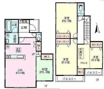 松戸市栄町２丁目　中古戸建 グルニエ付きの4LDK