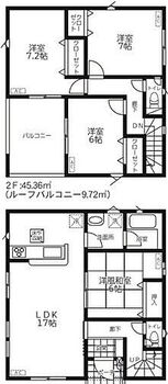 栄町安食　第１９　新築戸建て 土地面積141.97平米　建物面積108.54平米