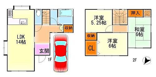 大阪府岸和田市中井町１丁目 1280万円 3LDK