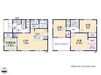 ＪＲ内房線　市原市岩崎１丁目　新築１号棟 収納豊富で片付けが苦手な方も安心の間取！