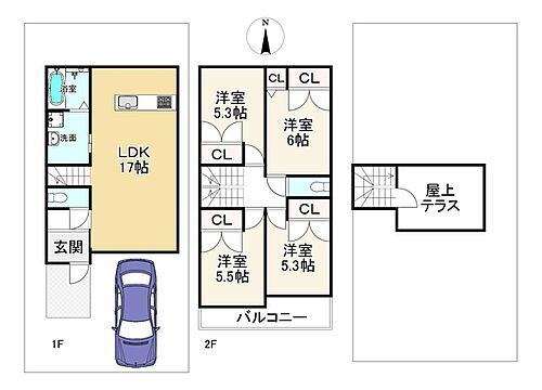 大阪府寝屋川市成美町 3680万円 4LDK