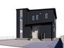 足利市八幡町４期３号棟　全１１区画ファイブイズホーム 外観(完成イメージ)　ブラックの外壁をベースにシルバーとホワイトの外壁を張り分けた重厚感のあるデザインです。