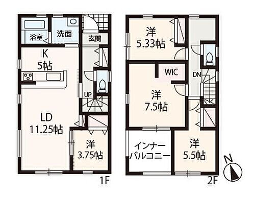 Ｌｉｖｅｌｅ　Ｇａｒｄｅｎ．Ｓ河内長野市原町　４号棟 お子様の個室や趣味部屋を作ることも可能な、ゆとりの4LDK！南向きのインナーバルコニー付きです。