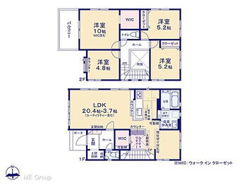 野田市岩名２丁目　８期　新築　全４棟 図面と異なる場合は現況を優先