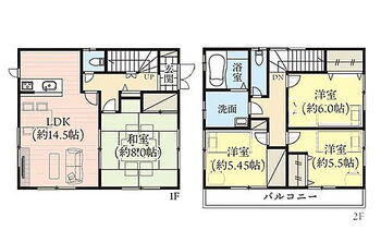 グラファーレ　川越市的場　２期　中古一戸建て 間取り